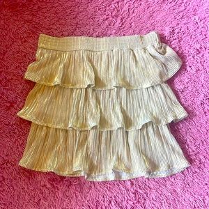 Gold shiny skirt